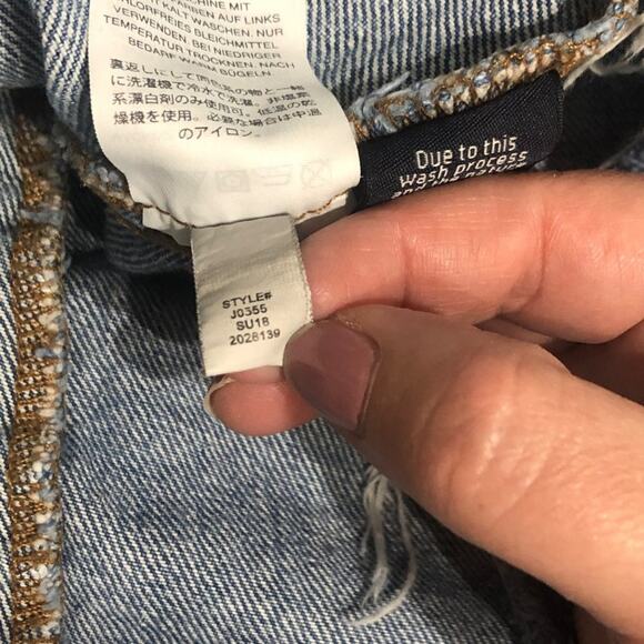 Madewell Women's Rigid Denim A-Line Mini Skirt: Pieced Edition SIZE 25 - Picture 8 of 8